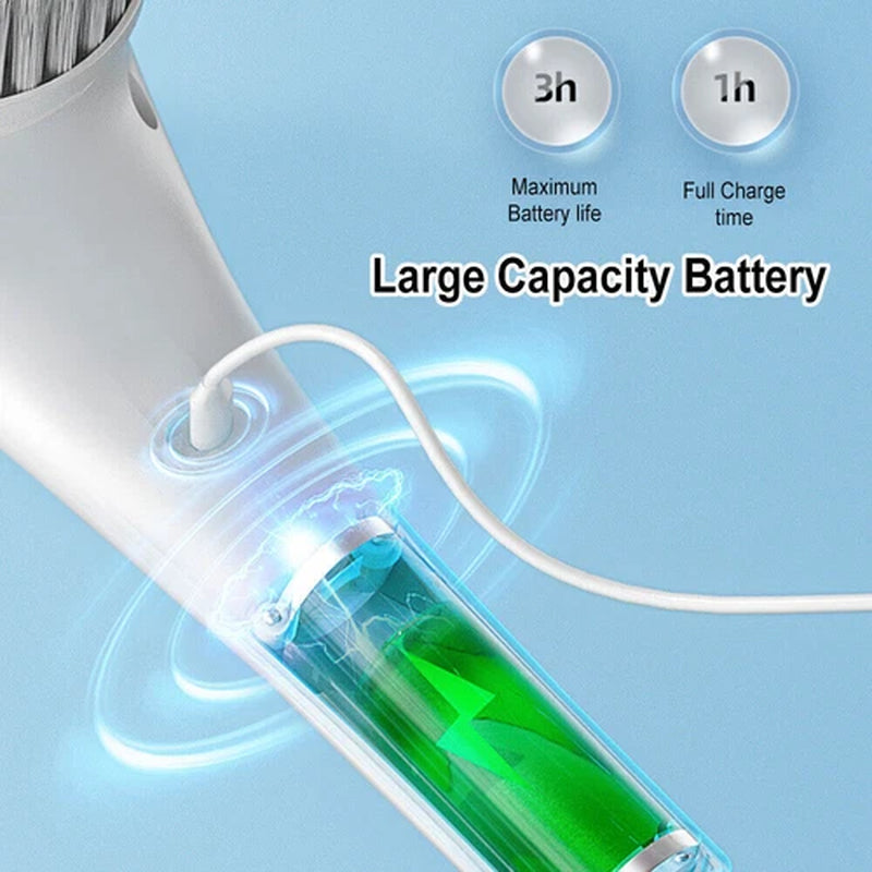 5 in 1 Electric Cordless Cleaning Brush Spin Scrubber Cleaner Rechargeable