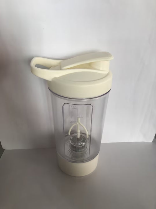400ML 14Oz Electric Protein Powder Mixing Cup Automatic Shaker Mixer Shake Bottle Milk Coffee Blender Kettle Fro Gym 1200Mah
