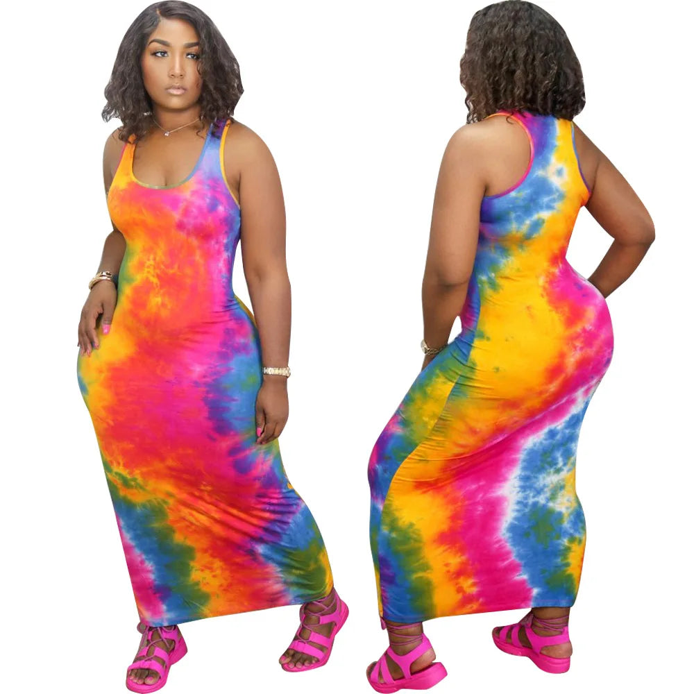Printed Long Summer Dress