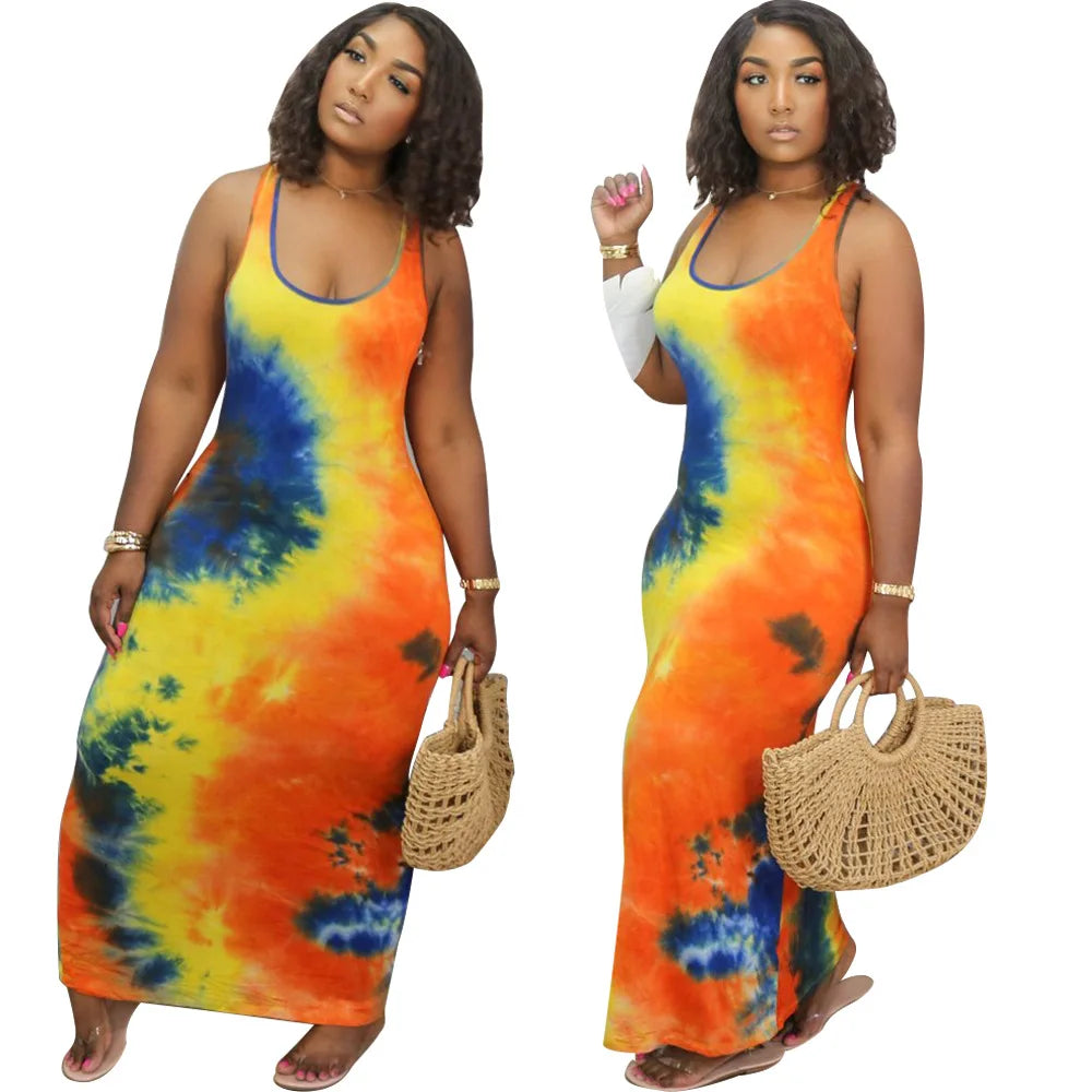 Printed Long Summer Dress