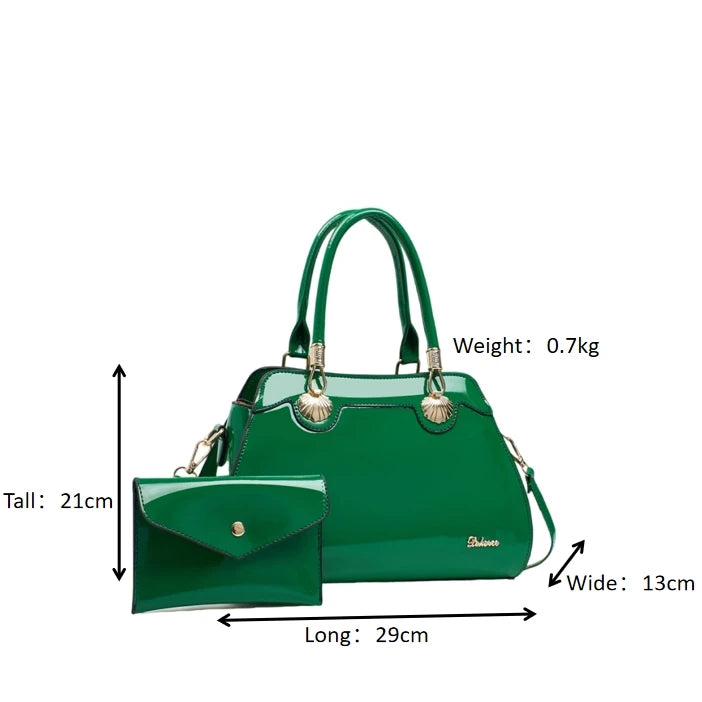 Large Capacity PU Tote & Crossbody Bag for Women