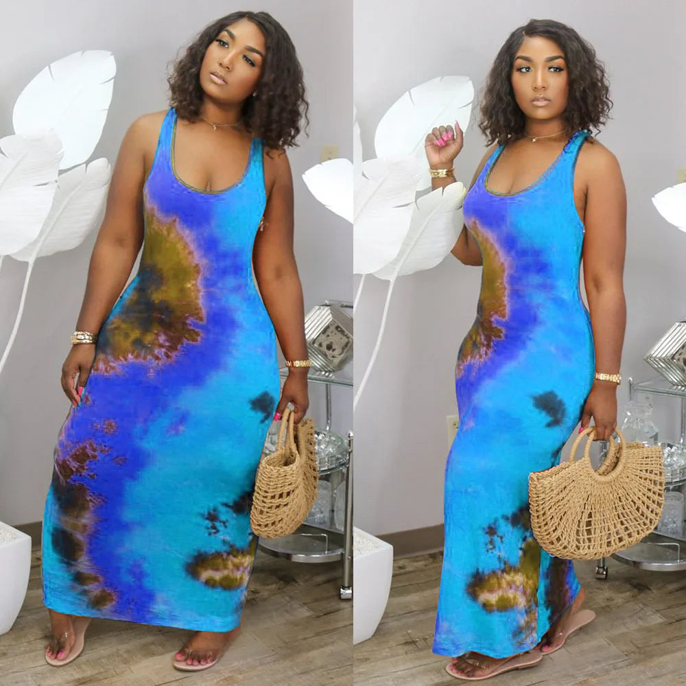 Printed Long Summer Dress