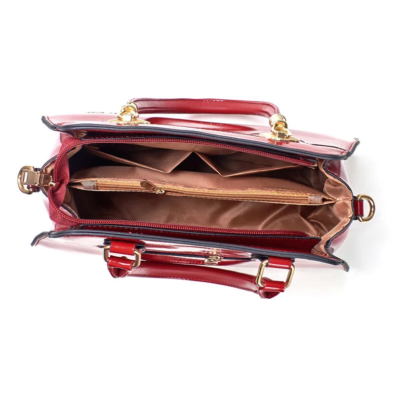 Large Capacity PU Tote & Crossbody Bag for Women