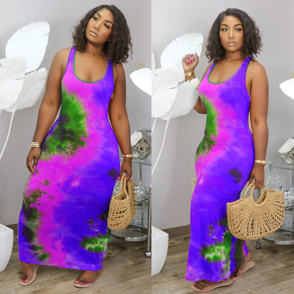 Printed Long Summer Dress