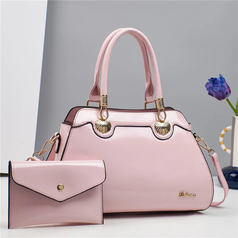 Large Capacity PU Tote & Crossbody Bag for Women