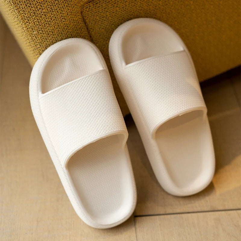BRONAX Custom slippers Non-slip Indoor Thick Soled Eva Form Cloud slippers Chancletas De Mujer Pillow Slides for Women Men