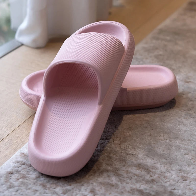 BRONAX Custom slippers Non-slip Indoor Thick Soled Eva Form Cloud slippers Chancletas De Mujer Pillow Slides for Women Men