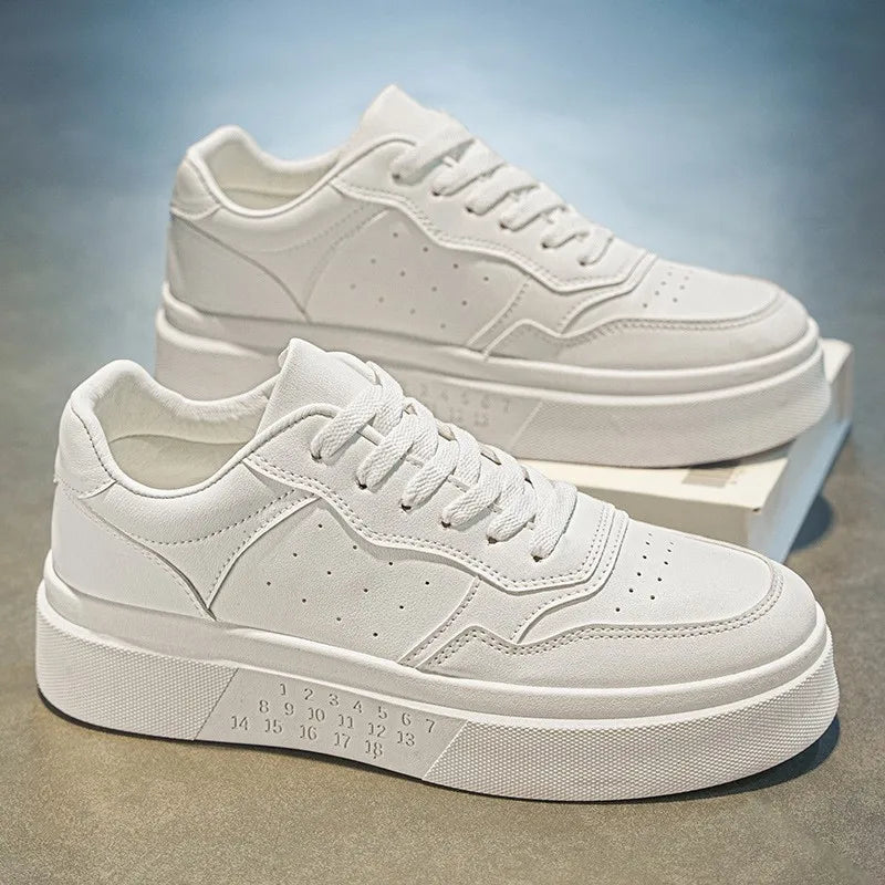 White Breathable Leisure Board Shoes for Men