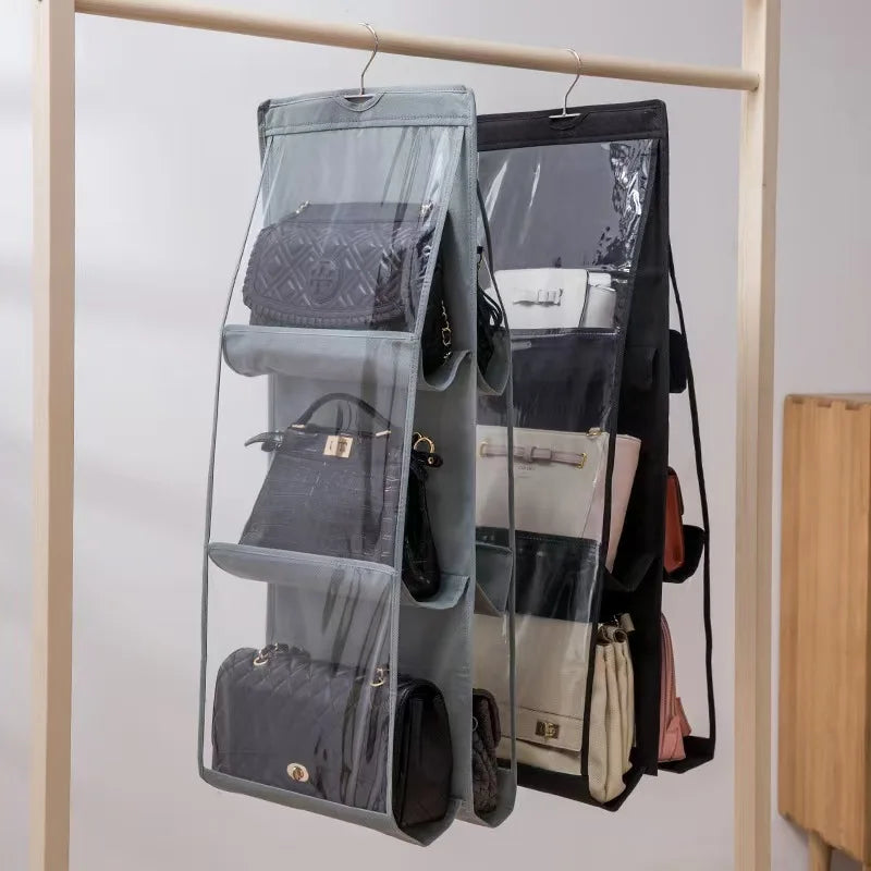6-Grid Hanging Wardrobe Storage Organizer