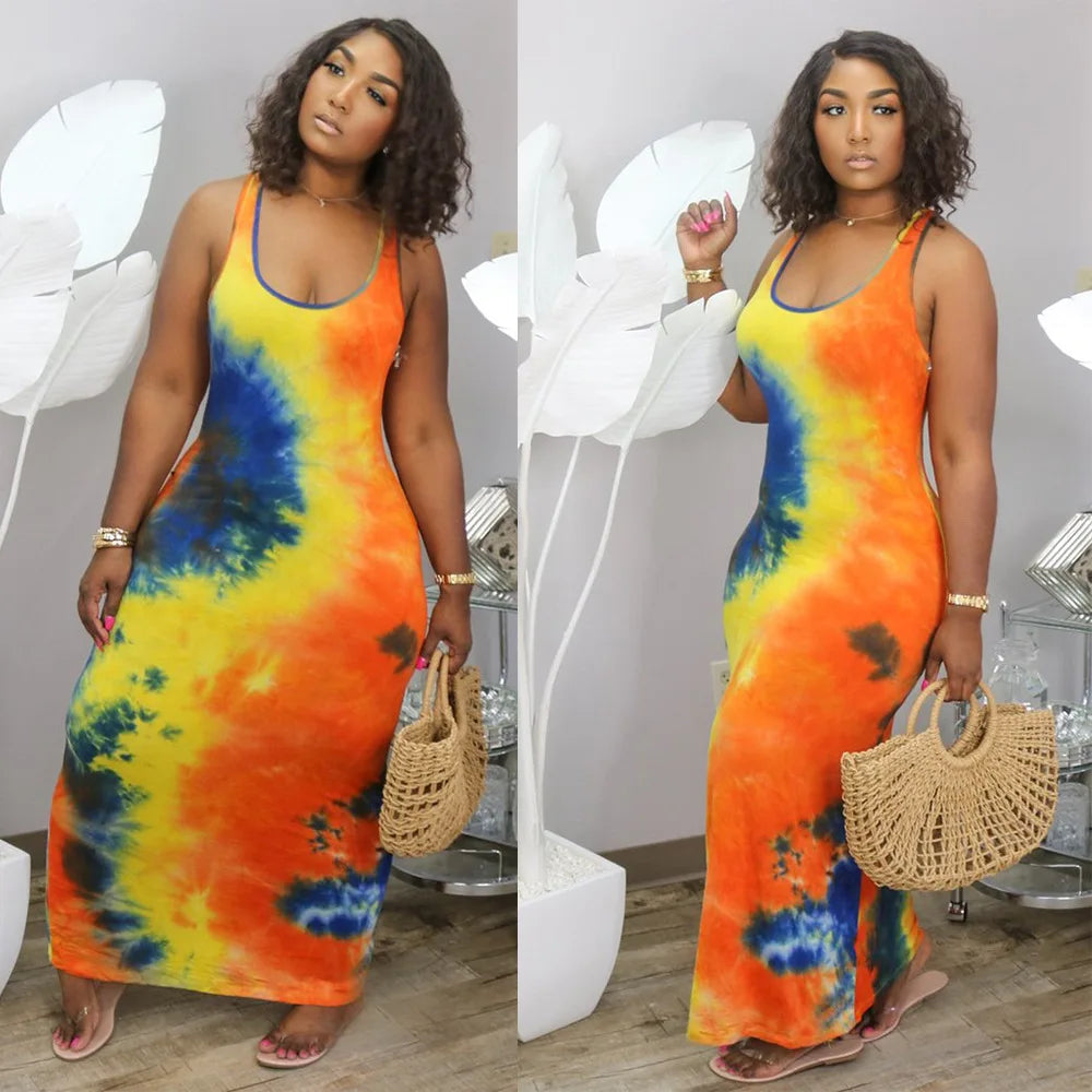 Printed Long Summer Dress