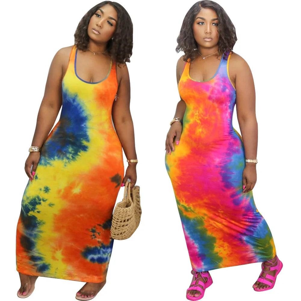 Printed Long Summer Dress
