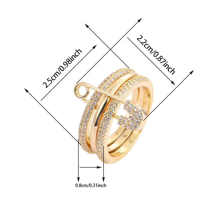 Stacked Zircon Ring Set