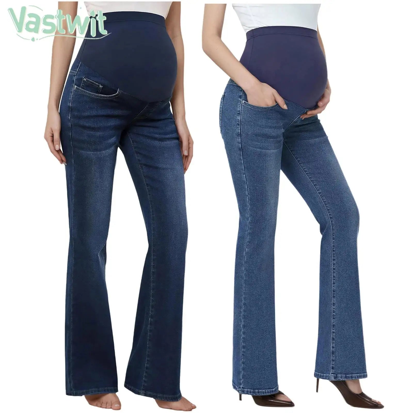 Maternity High-Waist Flared Jeans
