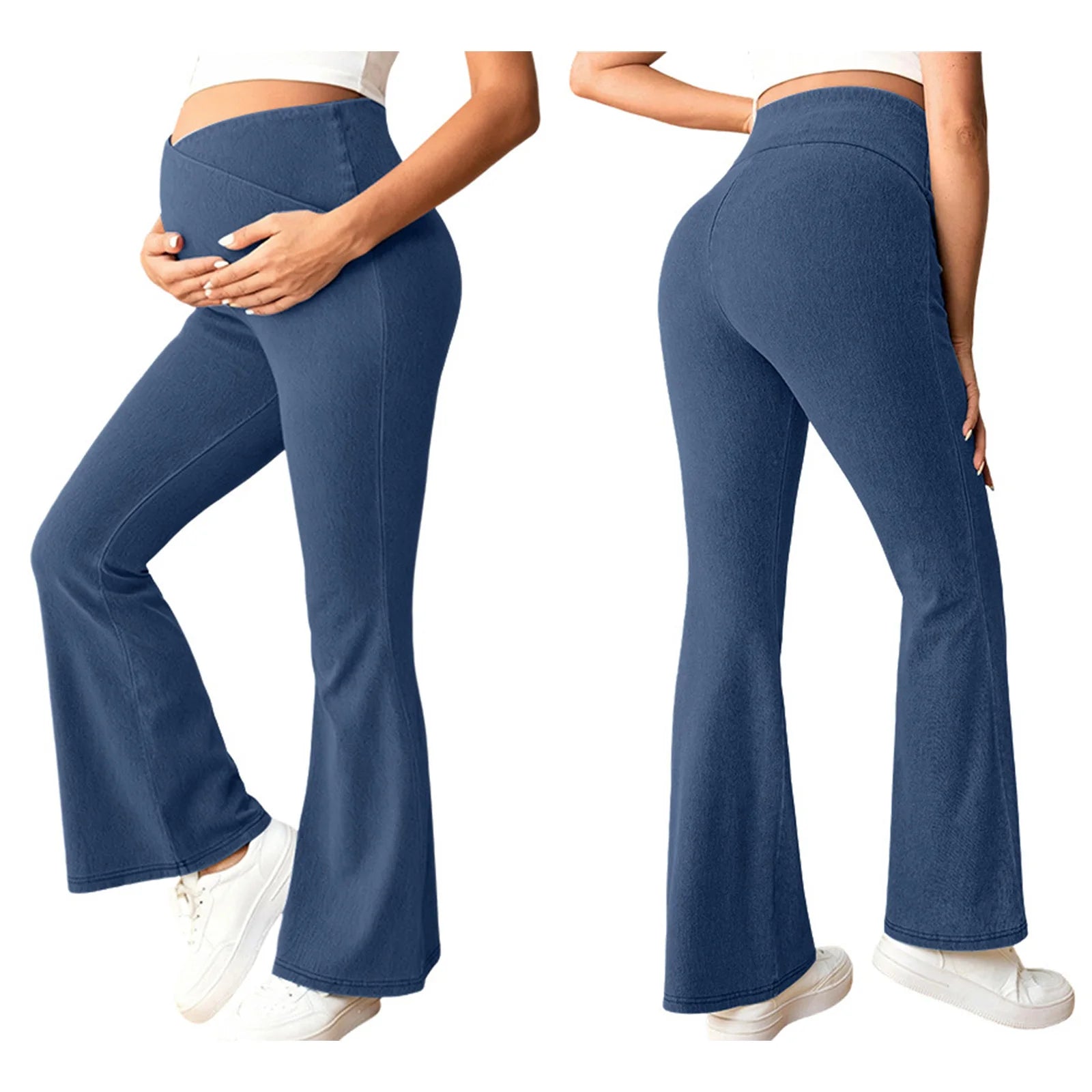 Maternity High-Waist Flared Jeans