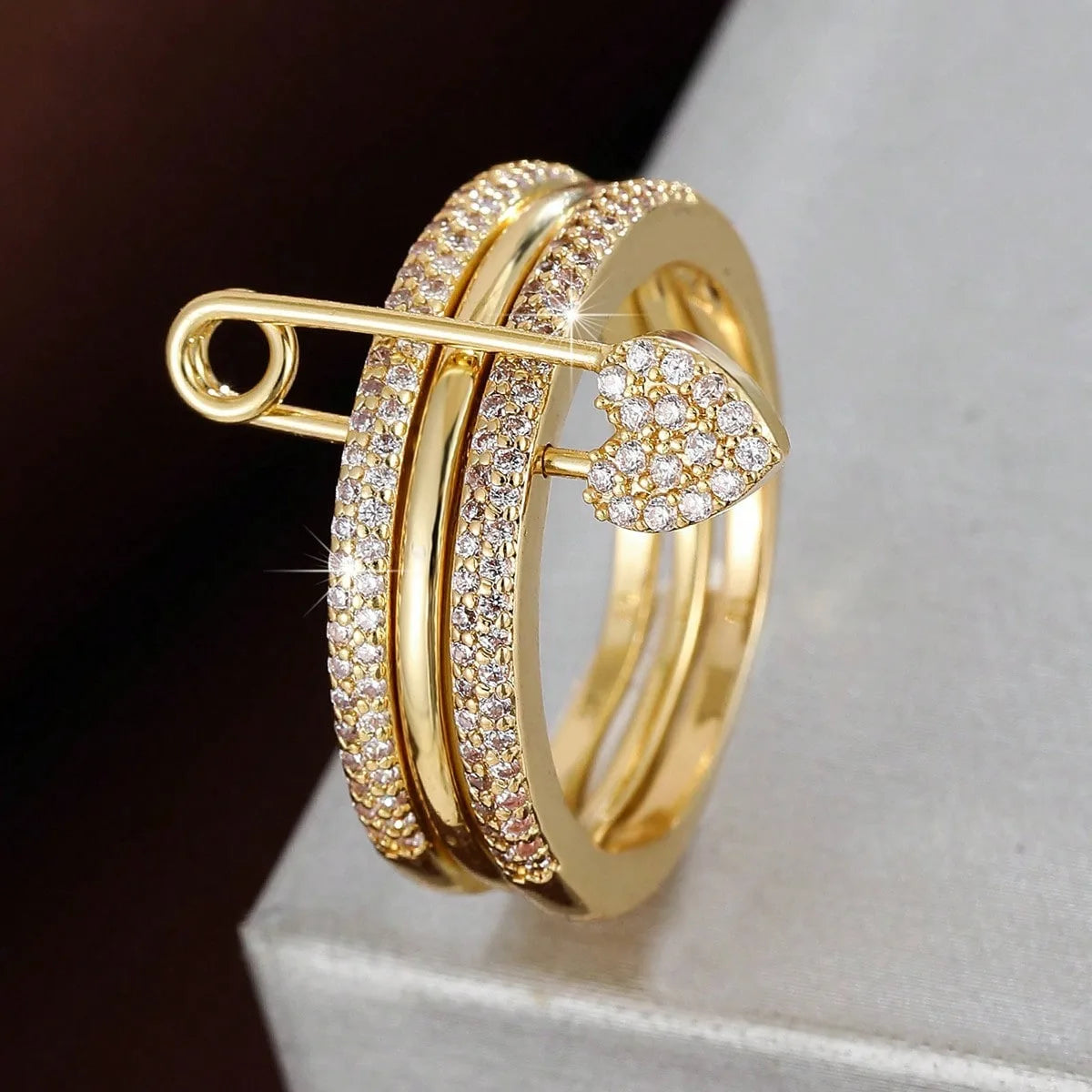 Stacked Zircon Ring Set