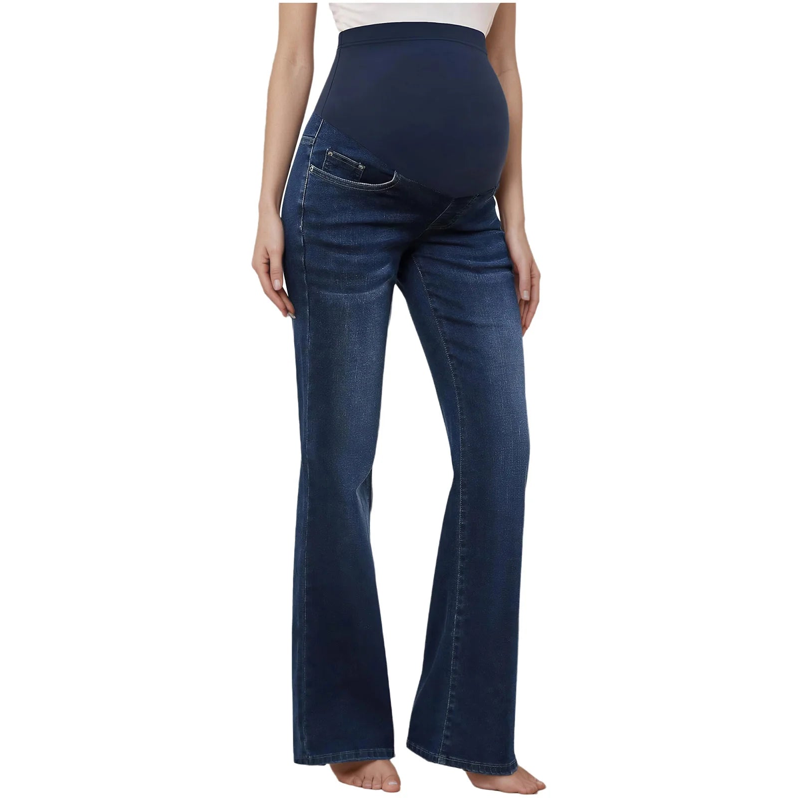 Maternity High-Waist Flared Jeans