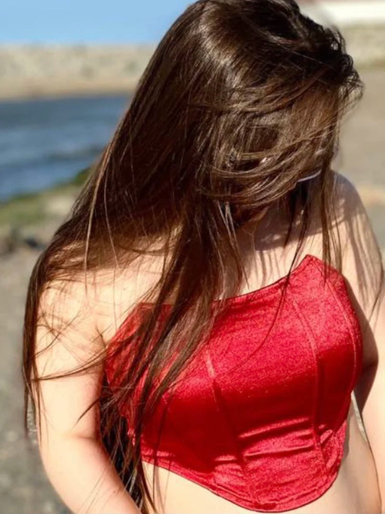 Off-Shoulder Corset Crop Top