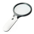 White Magnifying Glass Handheld 45X Magnifier With 3 LED Light For Reading Magnifying Glass Jewelry Loupe