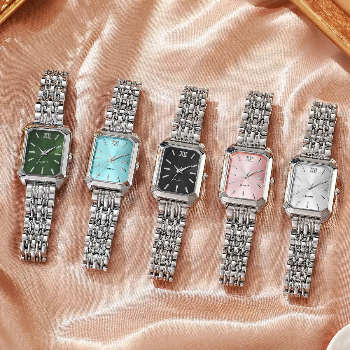 Rectangle Analog Wristwatch