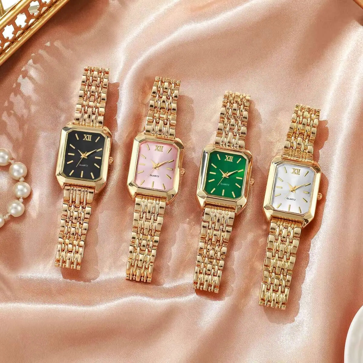 Rectangle Analog Wristwatch