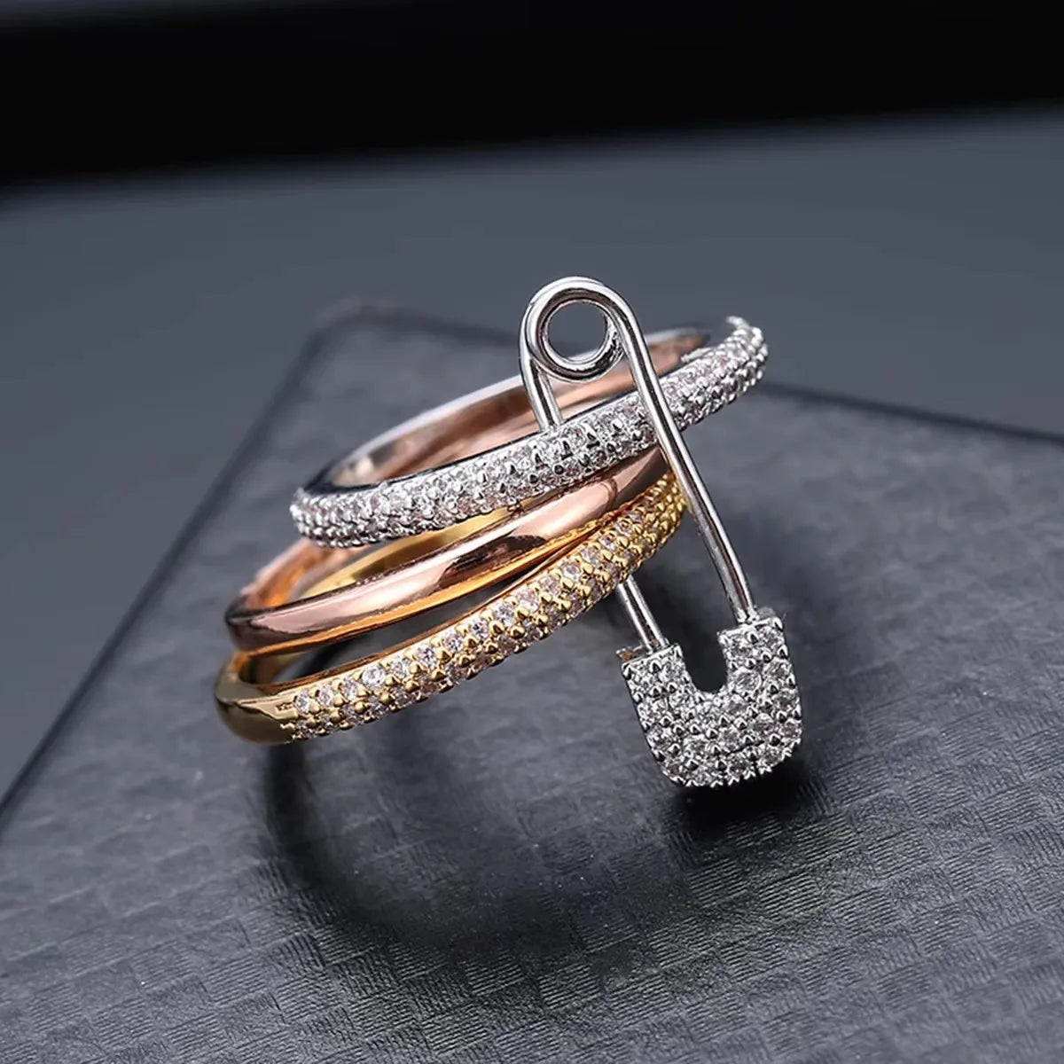 Stacked Zircon Ring Set