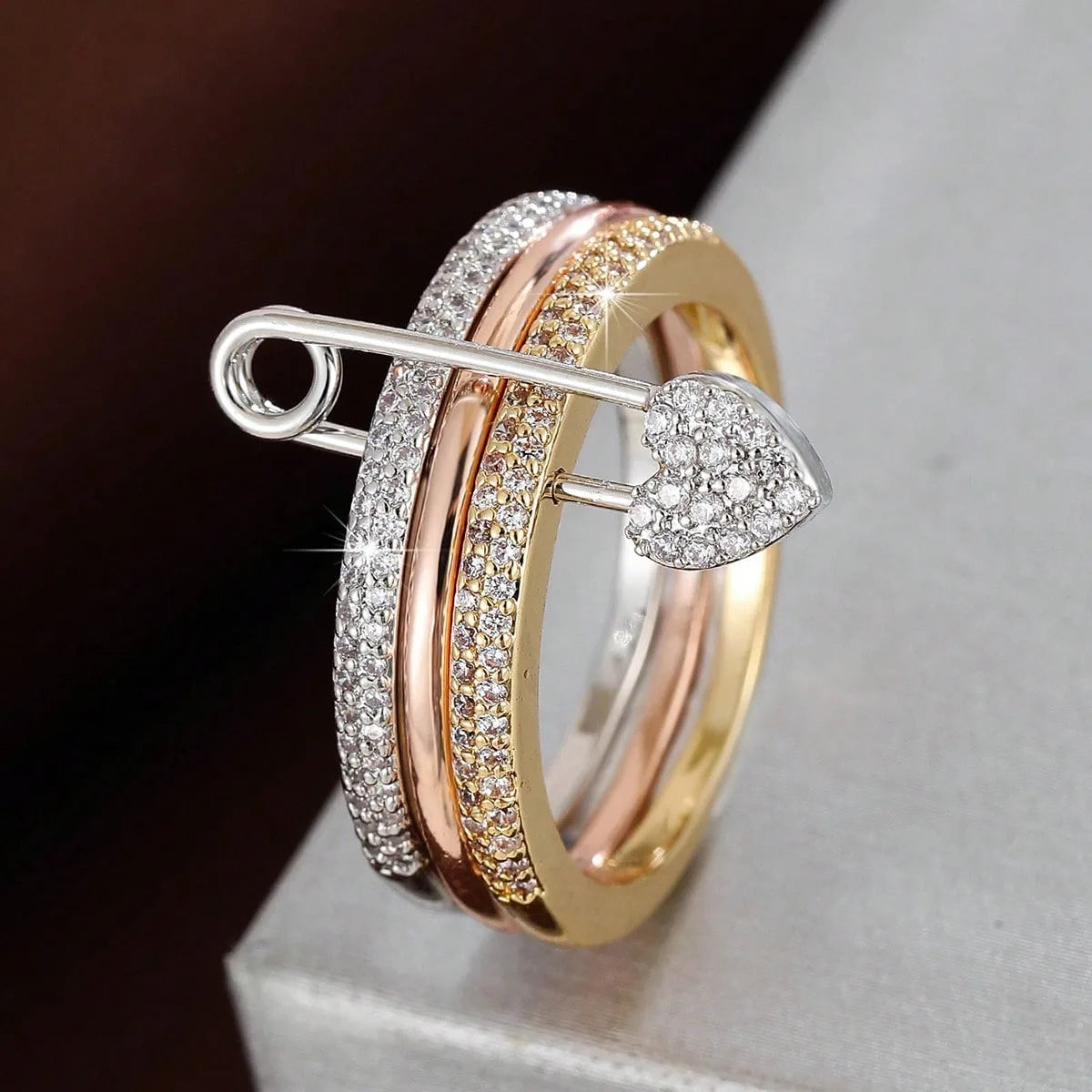 Stacked Zircon Ring Set