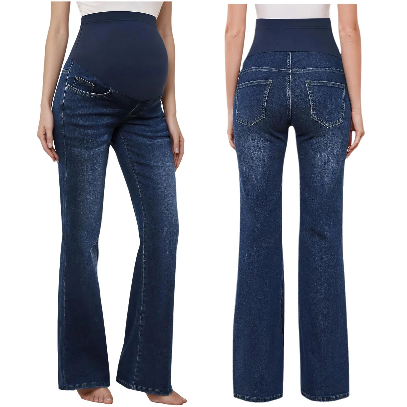 Maternity High-Waist Flared Jeans