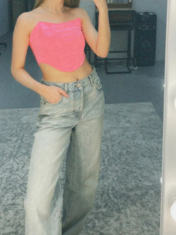 Off-Shoulder Corset Crop Top