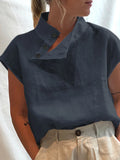 Women's Cotton Linen Blouse – Stylish Summer Sale Casual Top