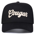 Unisex COUGAR Letter Embroidery Baseball Caps Spring Autumn Outdoor Adjustable Casual Hats Sunscreen Hat Sports Cap