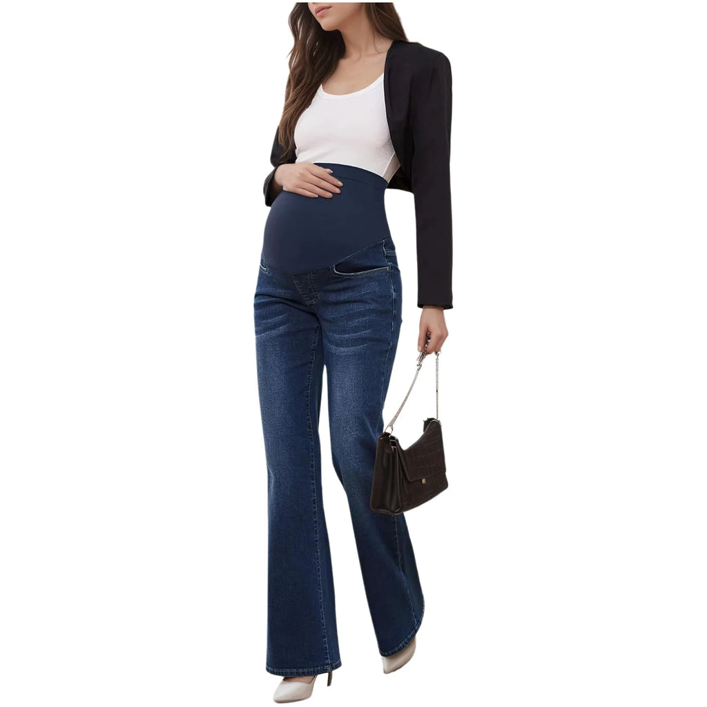 Maternity High-Waist Flared Jeans