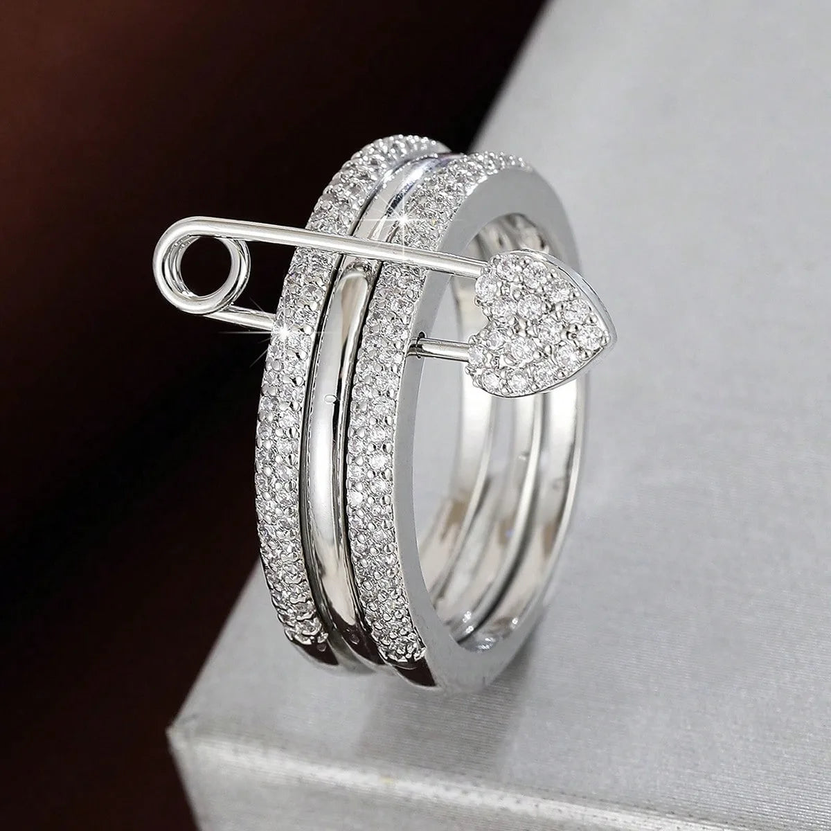 Stacked Zircon Ring Set