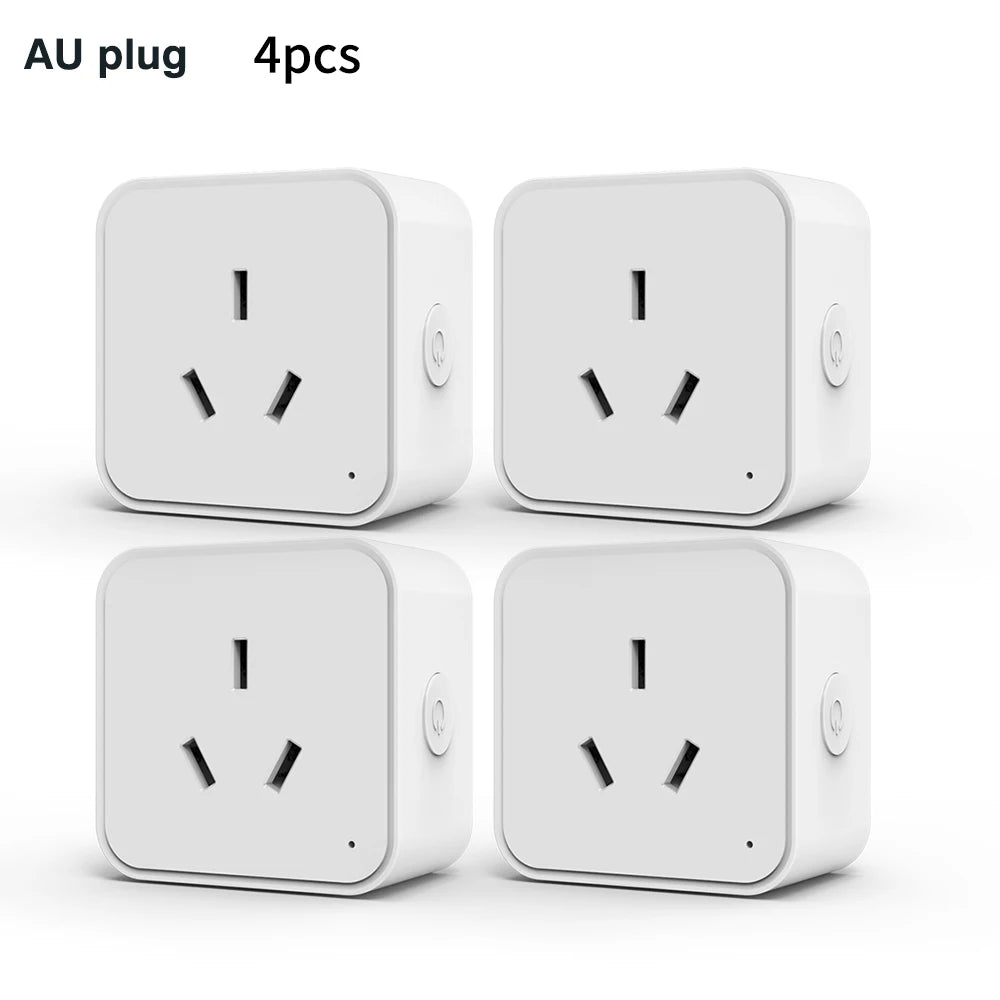 WiFi Tuya Smart Socket AU Standard Plug with Energy Monitoring –Timer & Countdown, Works with Smart Life App, Alexa & Google