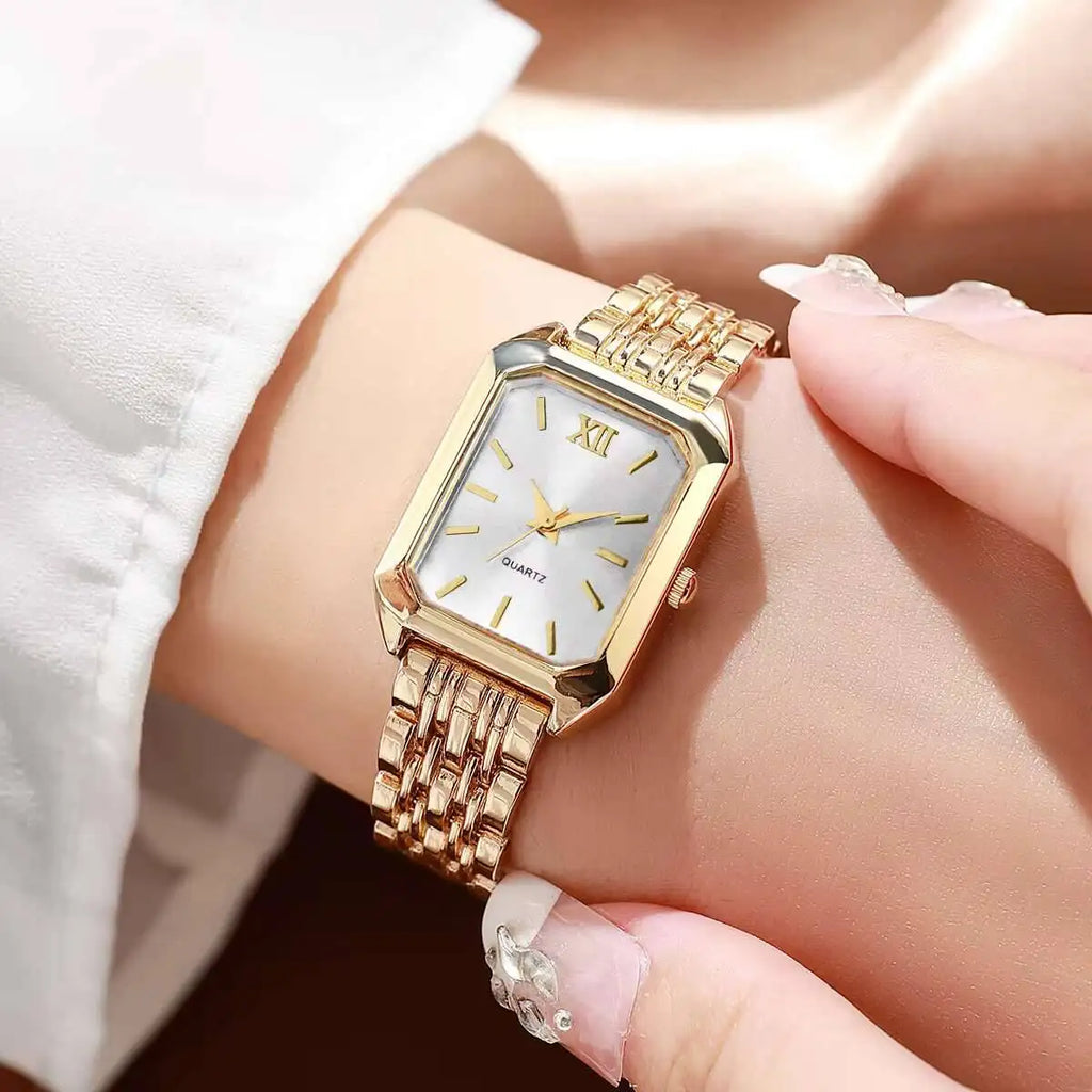 Rectangle Analog Wristwatch