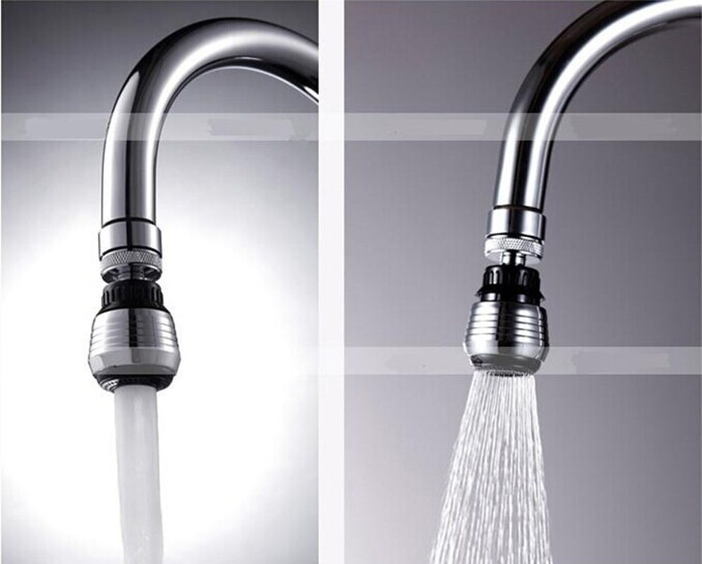 Plastic Imitation Metal Water-Saving Faucet Faucet Bubbler Kitchen Universal Faucet 360-Degree Splash-Proof Faucet