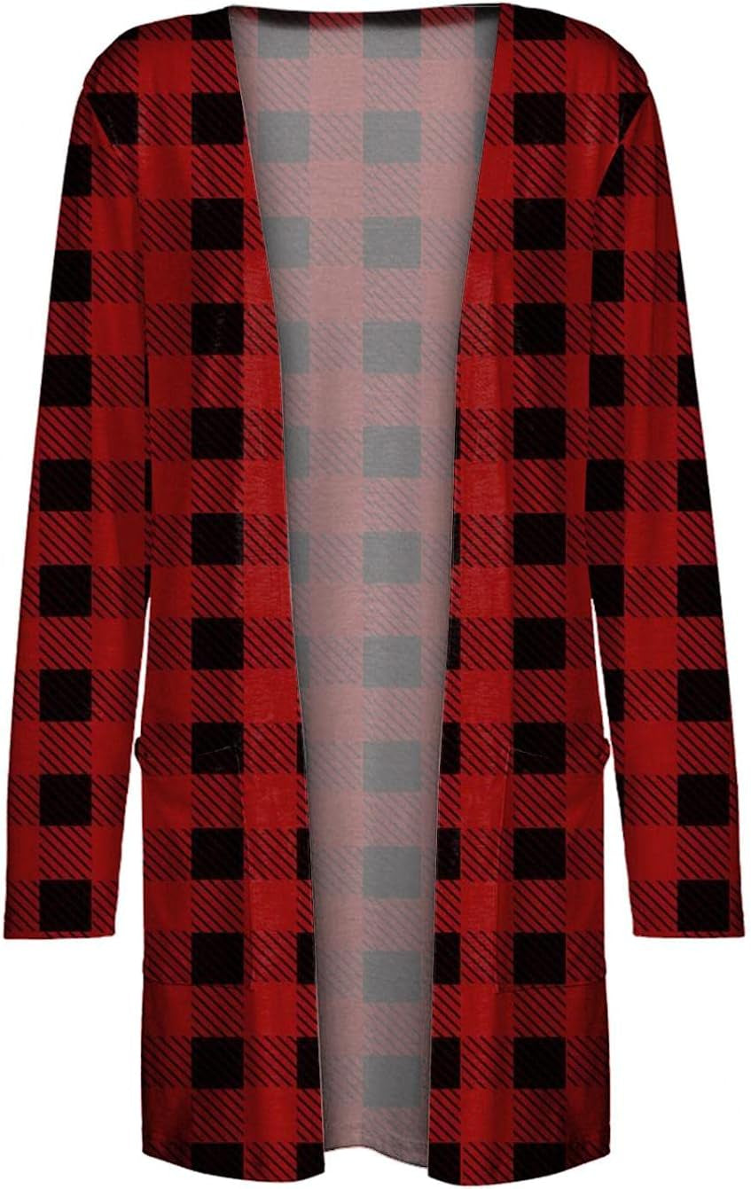 Halloween Cardigan for Women Solid Color Graphic Sweatshirt Casual Long Sleeve Crewneck Soft Pullover Tops Open Front